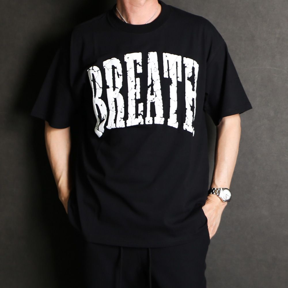 BREATH - 【ラスト1点-サイズL】 CRACK LOGO TEE / クラックプリント T