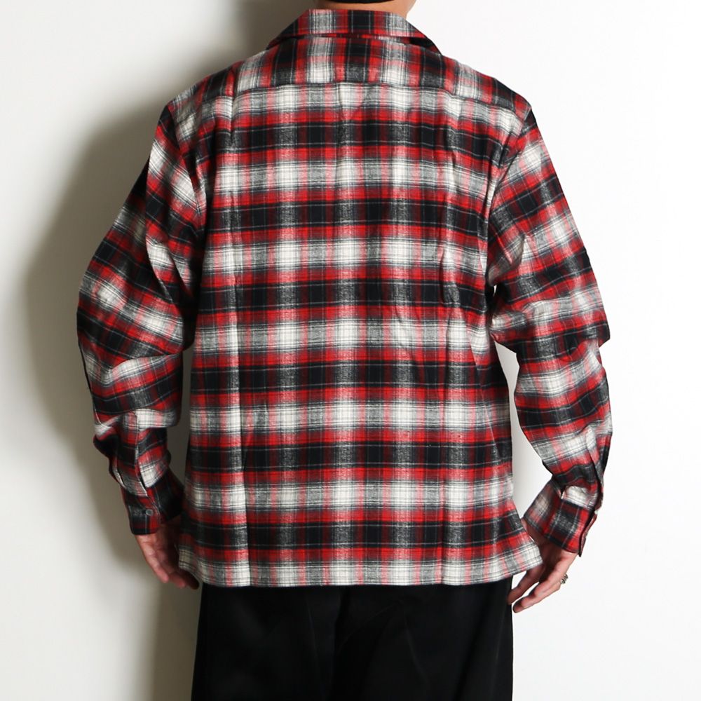 Check L/S Shirt (26aw) - Red / チェックシャツ / HS-080326