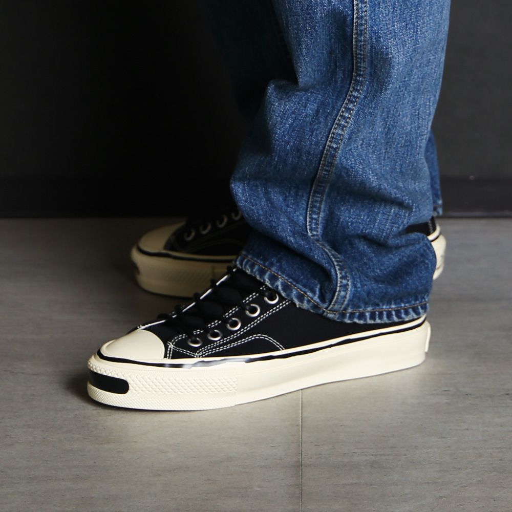 "Joey" Vulcanize Aged Sole Sneakers - Black / "ジョーイ"ヴァルカナイズ エイジドソール スニーカー / G16FW702