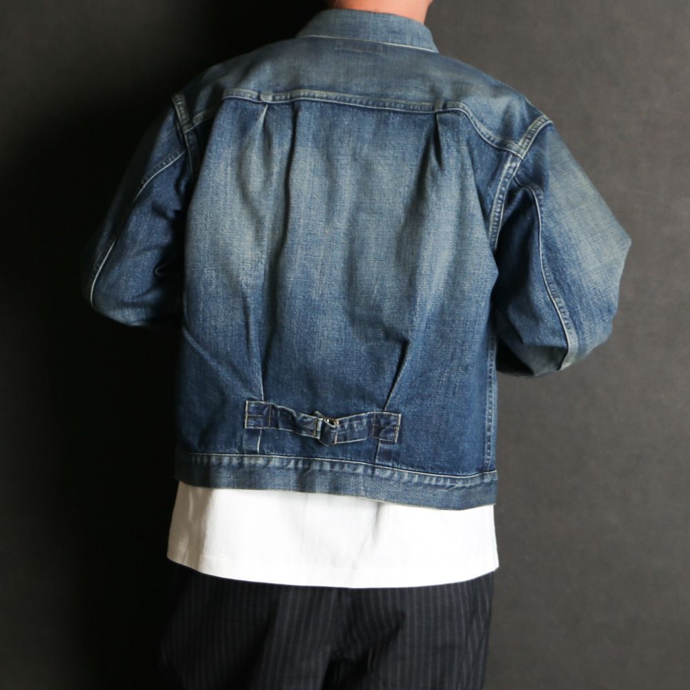 DENIM JACKET - INDIGO V.W / オーガニックコットン 13.5oz セルビッチデニム - TYPE-1 デニムジャケット / M26A10BL11C