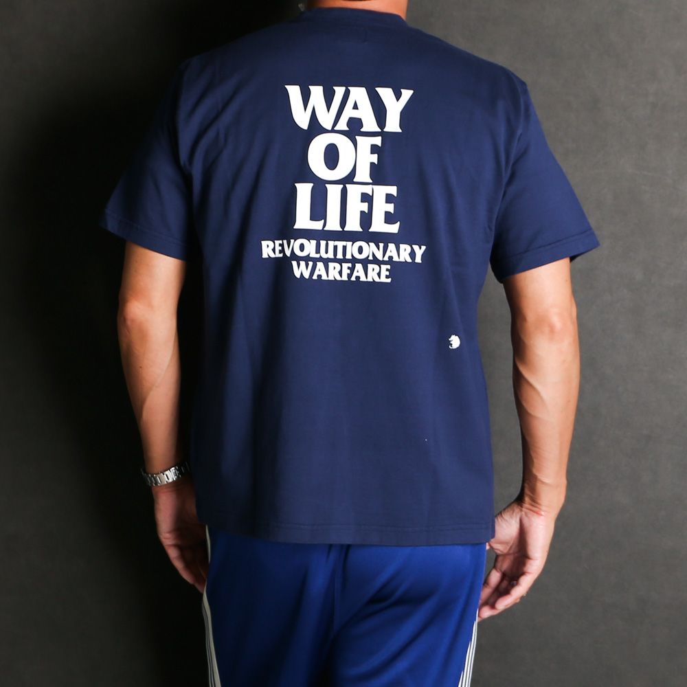 SCRIPT LOGO WAY OF LIFE TEE - NAVY / Tシャツ / 24'SPT-0802