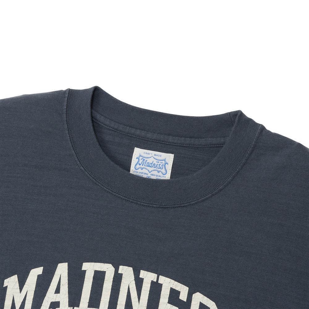 MADNESS VINTAGE COLLEGE T-SHIRT - Blue / 25SS-T-JTE01-D001