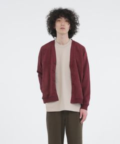 ECO SUEDE COMBI KNIT CD / エコスエード ニットカーディガン / 278208