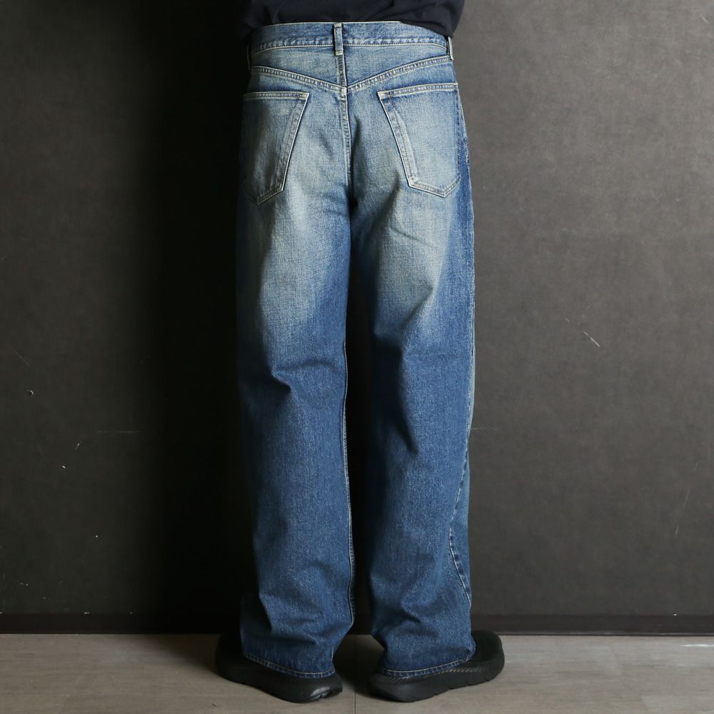CLEAN CYLINDER FIT JEANS - INDIGO V.W / オーガニックコットン 13.5oz セルビッチデニム - クリーンシリンダーフィットジーンズ / M26A10PT12C