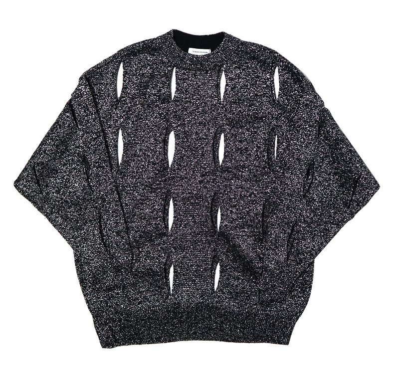 TENDER PERSON - 【ラスト1点】 CUTTING KNIT PULLOVER / RO-TO-1213