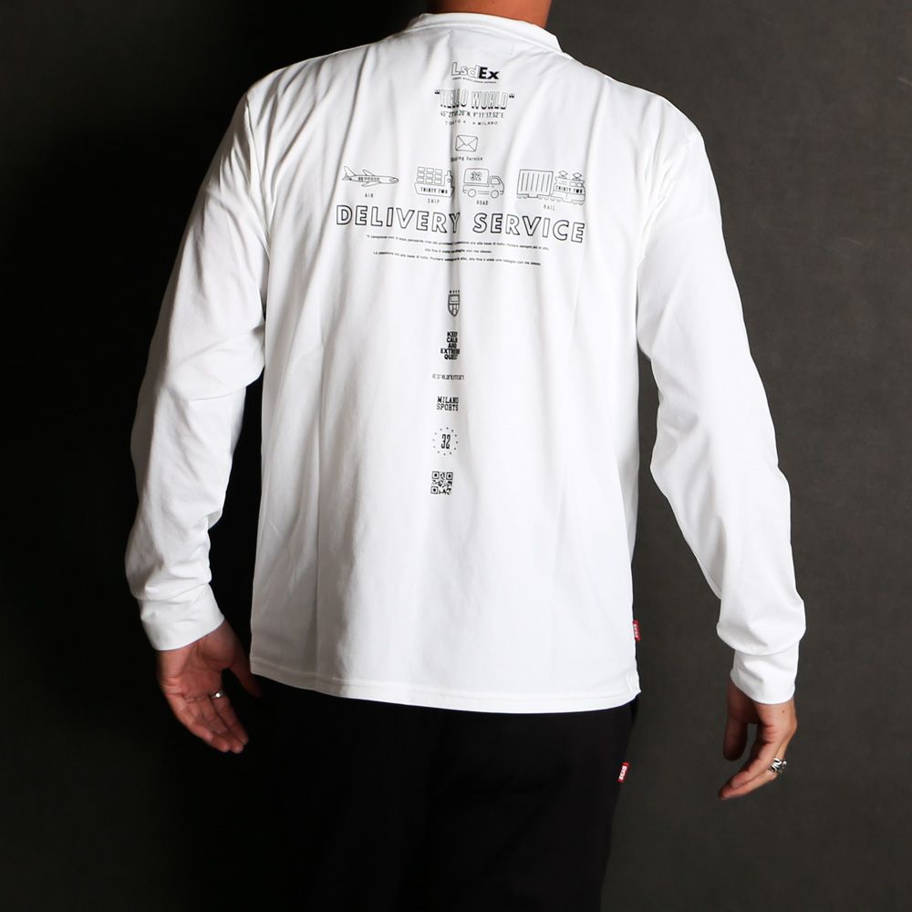 ICON GRAPHIC L/S TEE - WHITE / グラフィックTシャツ / 15045