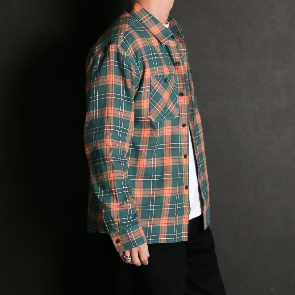 COTTON LINEN CHECK SHIRT / コットンリネン チェックシャツ / 26'RS-0206