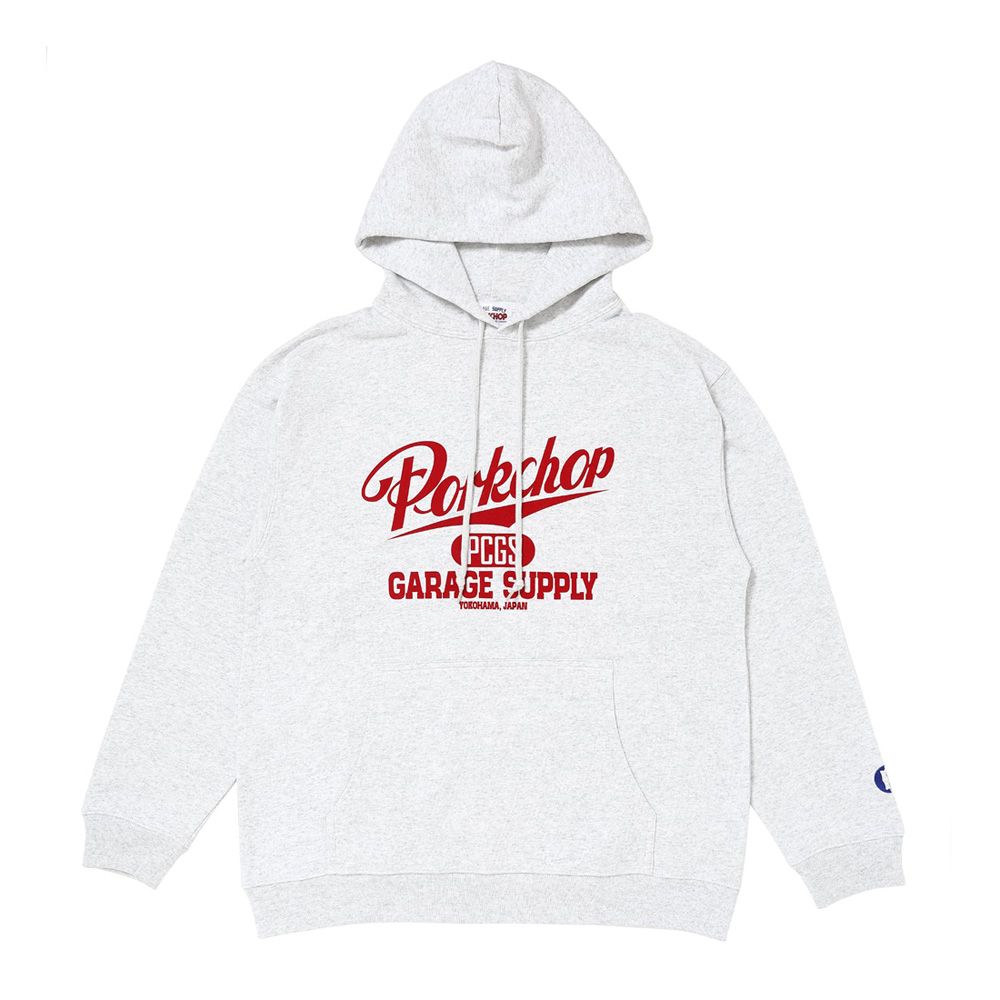 SCRIPT COLLEGE HOODIE - ASH / プルオーバーパーカー