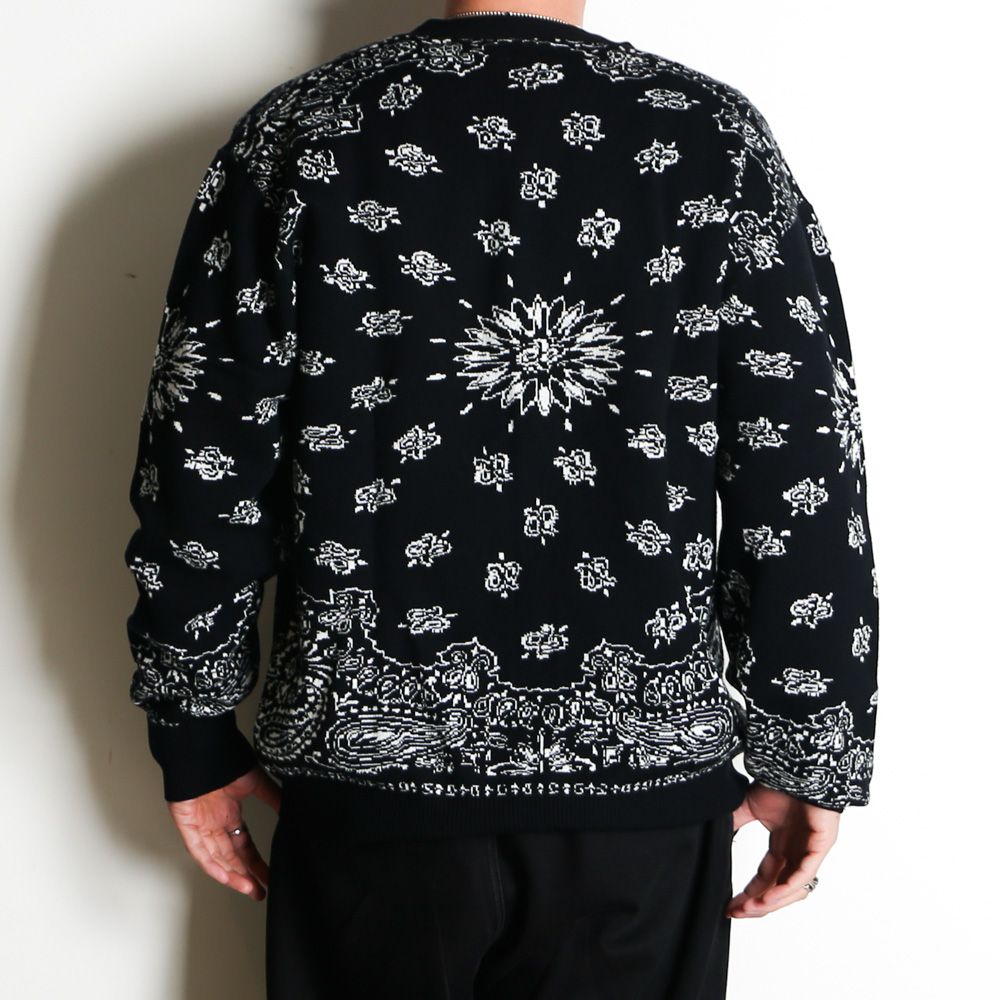 Bandana Cardigan - BLK / バンダナ カーディガン / HC-030426