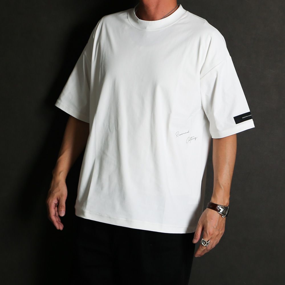 SIDE RC OVER TEE - WHITE / オーバーサイズ ナイロンTシャツ / RC39-T-004