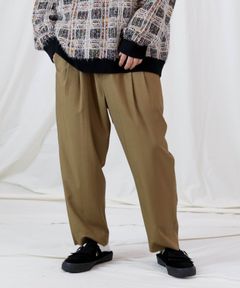 RY TYPEWRITER CLOTH 2TUCK PT / サルエル 2タックテーパードパンツ / 479107
