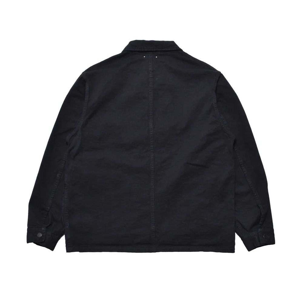 Cotton Linen Light Chino Shirt JKT - BLK / 2604-8003