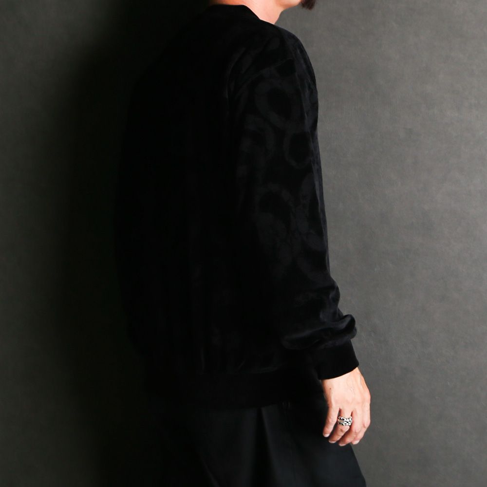 JQ VELOUR CREW NECK CS ＜SNAKE PATTERN＞ / スネークプリント ベロアカットソー / CL-25AW001SNK