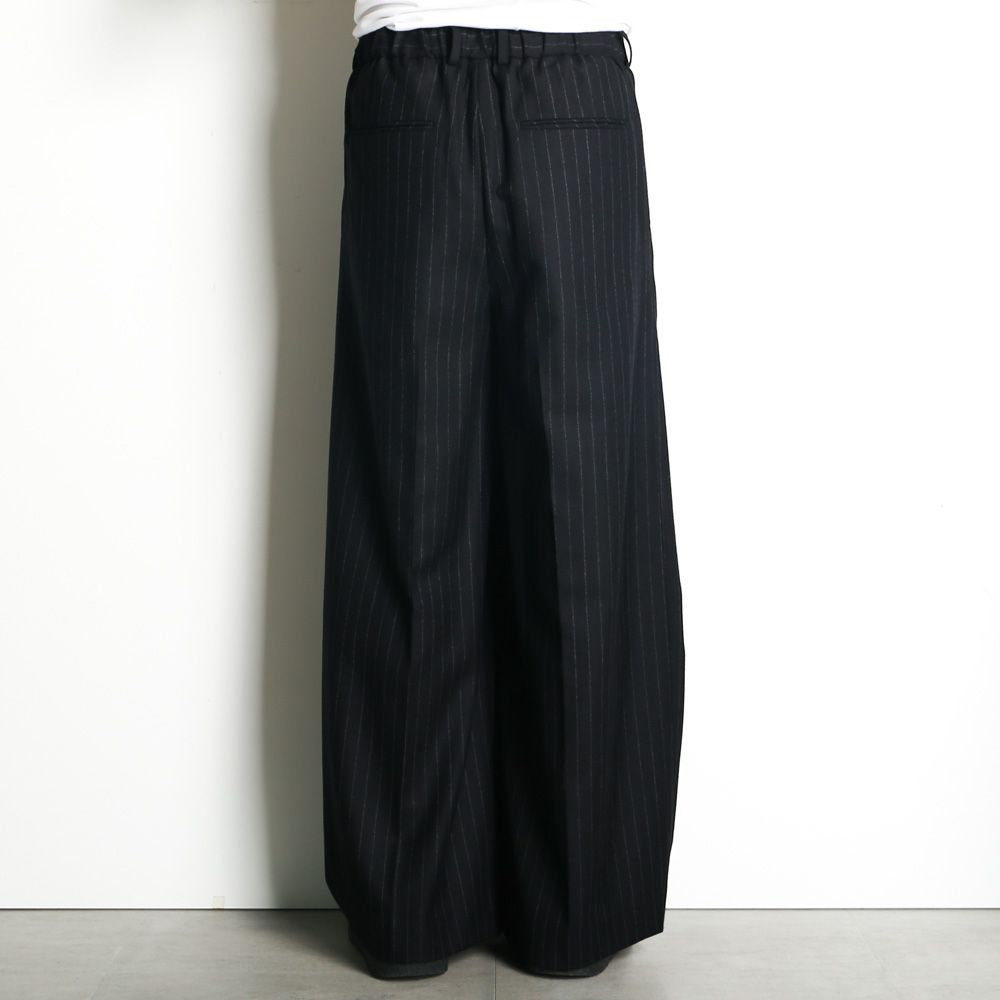 【ラスト1点-サイズ2】 "Jomon Relief" Wide Trousers - Black / ワイドトラウザー / TA26AW-PT063