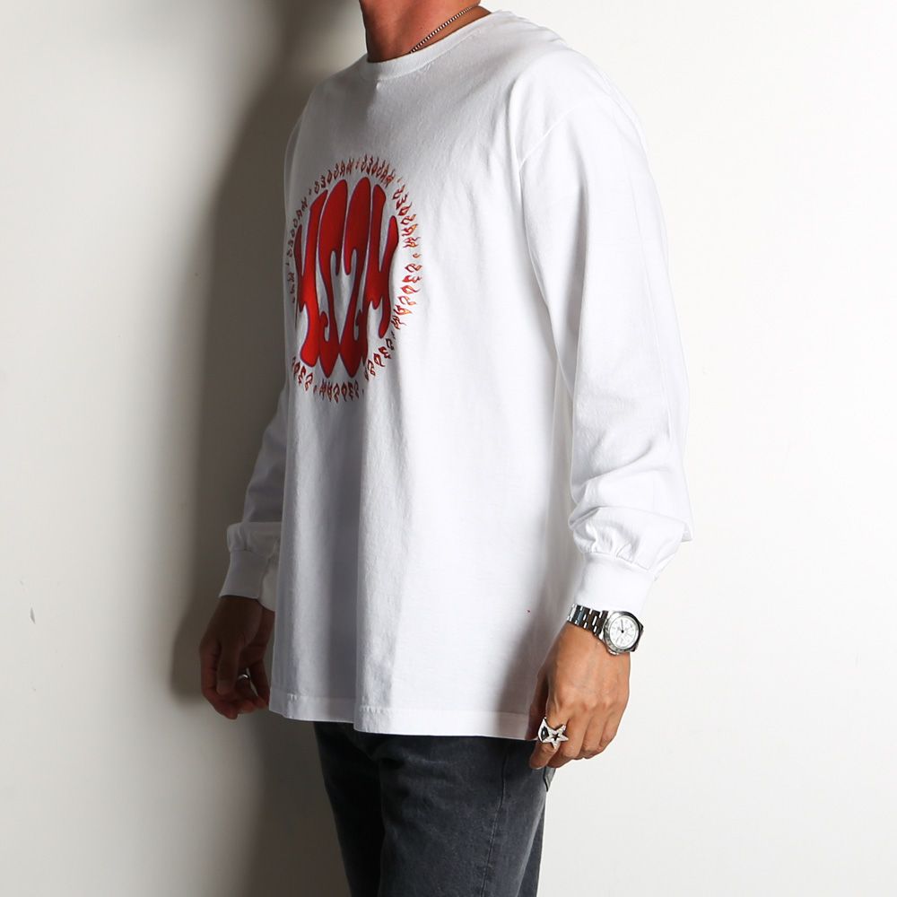 MASSES - T-SHIRT L/S MSSM - White / ロングスリーブ Tシャツ