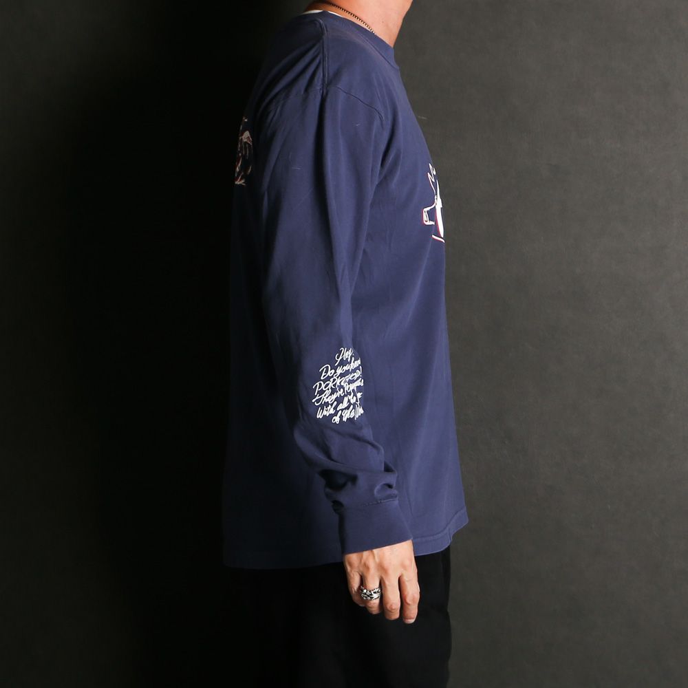 SCUM PORK L/S TEE - NAVY / ロングスリーブTシャツ