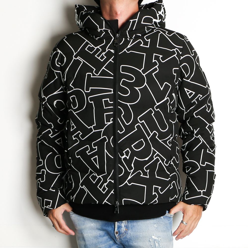 1PIU1UGUALE3 RELAX - LETTERING DOWN JACKET / ダイアゴナル