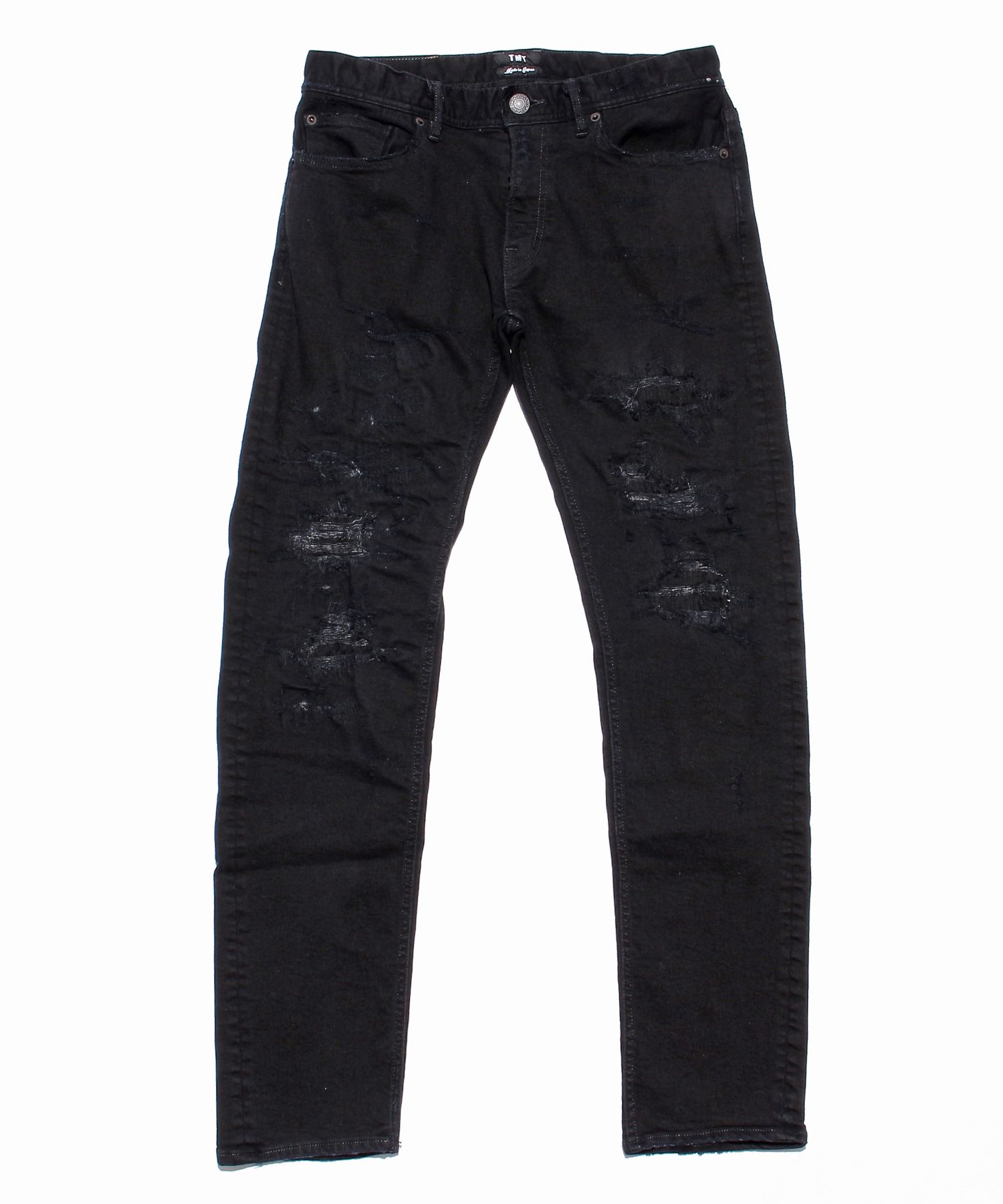 TMT - HYBRID-STRETCH DENIM 5P TIGHT TAPERED(DAMEGE