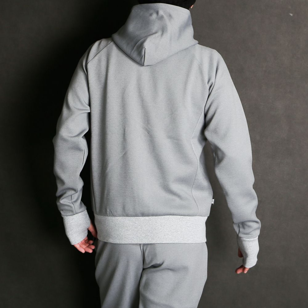 【ラスト1点-サイズS】 DOUBLE KNIT EMBOSS LOGO ZIP HOODIE / ジップアップ フーディー / 12561