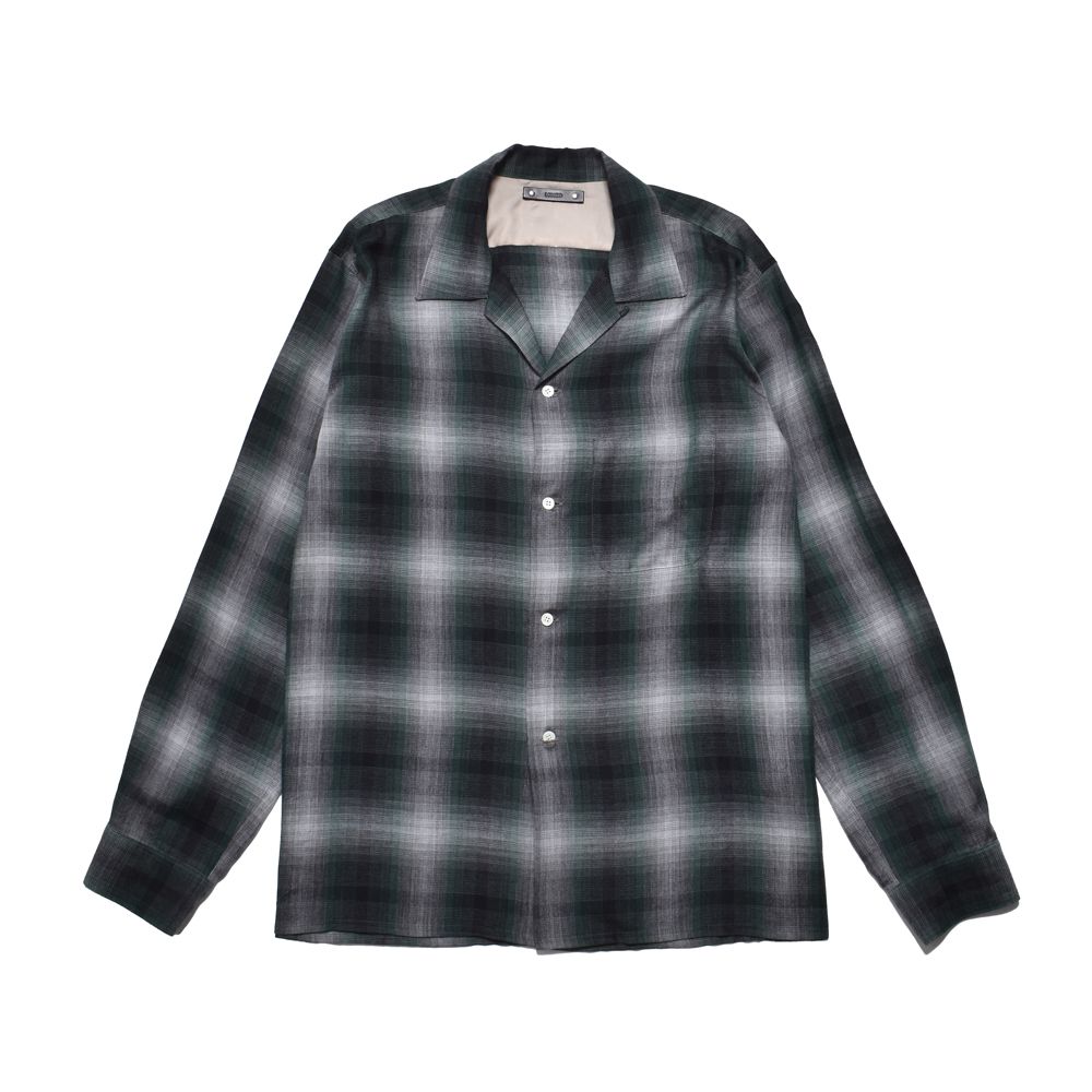 T.Rayon Ombre Open Collar Shirt  - GPT / MDFBF09501