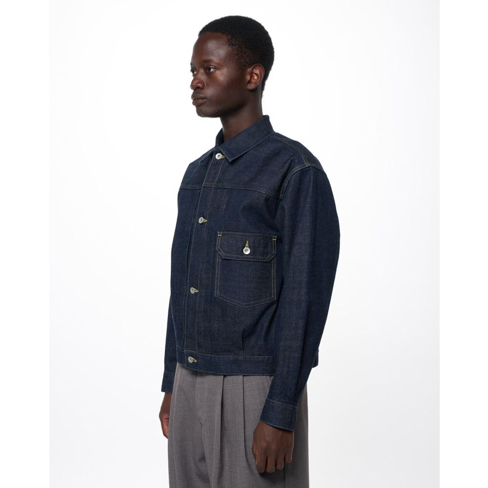 TYPE-1 DENIM JACKET - INDIGO O.W / オーガニックコットン 13.5oz セルビッチデニム - TYPE-1 デニムジャケット / M26C07BL01C (7月下旬入荷予定)