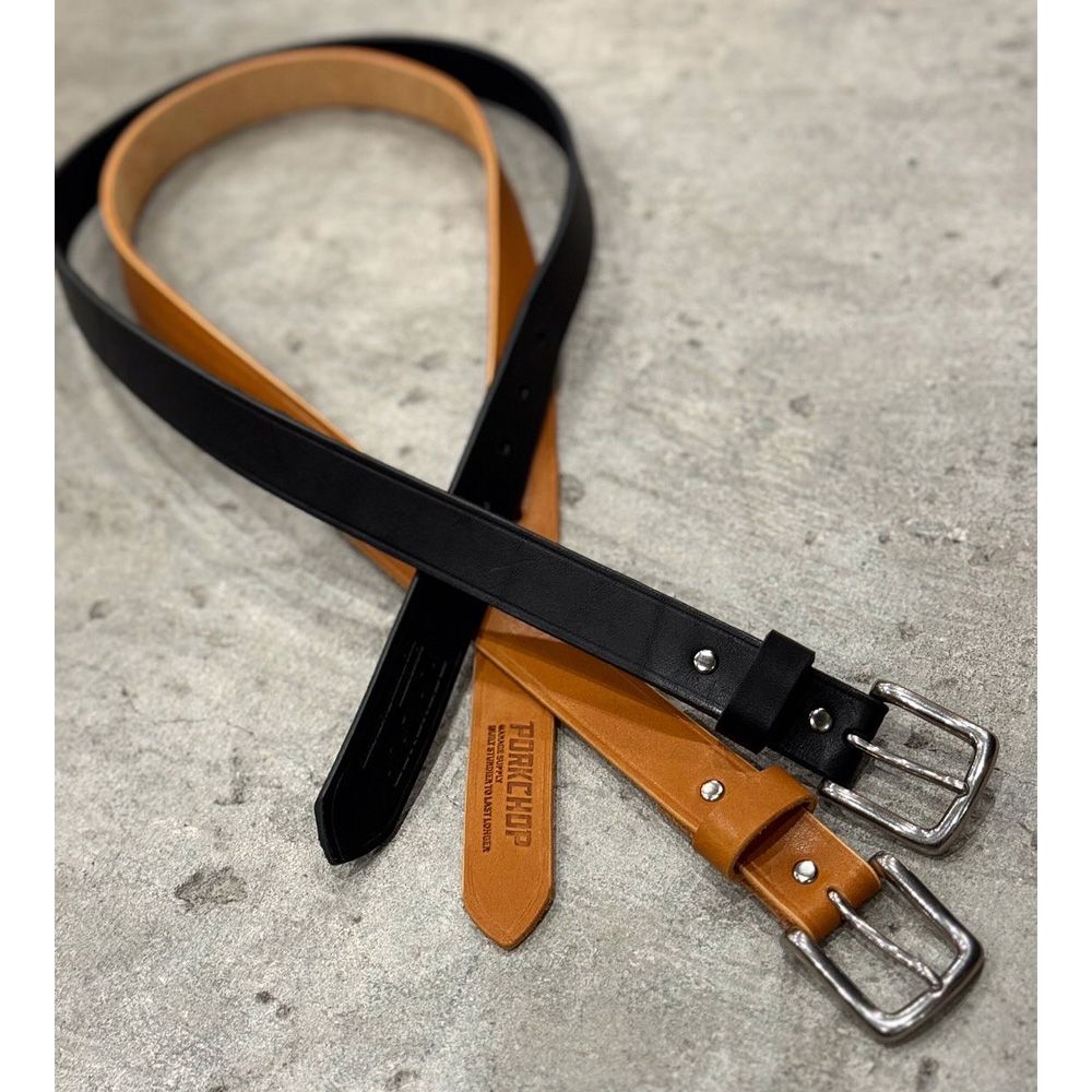 LEATER BELT 01 - BLACK / レザーベルト