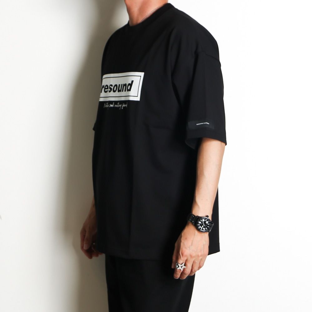 BOX OVER TEE - BLACK / オーバーサイズ ボックスロゴTシャツ / RC40-T-007
