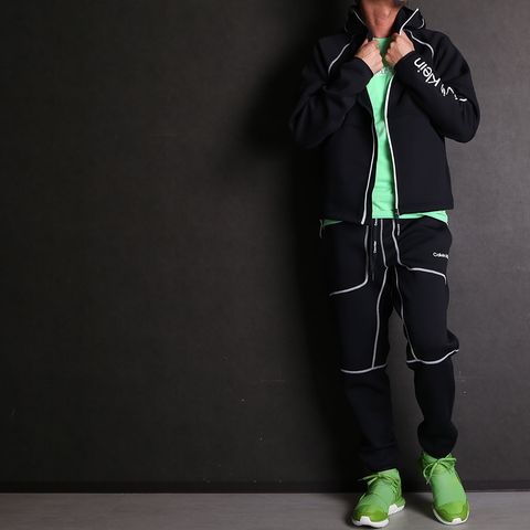 【Calvin Klein Jeans】【SY32 by SWEET YEARS】【Y-3】セットアップコーディネート(BLACK×GREEN)