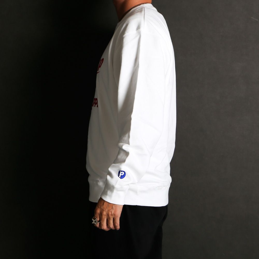 SCRIPT COLLEGE SWEAT - WHITE / スウェット
