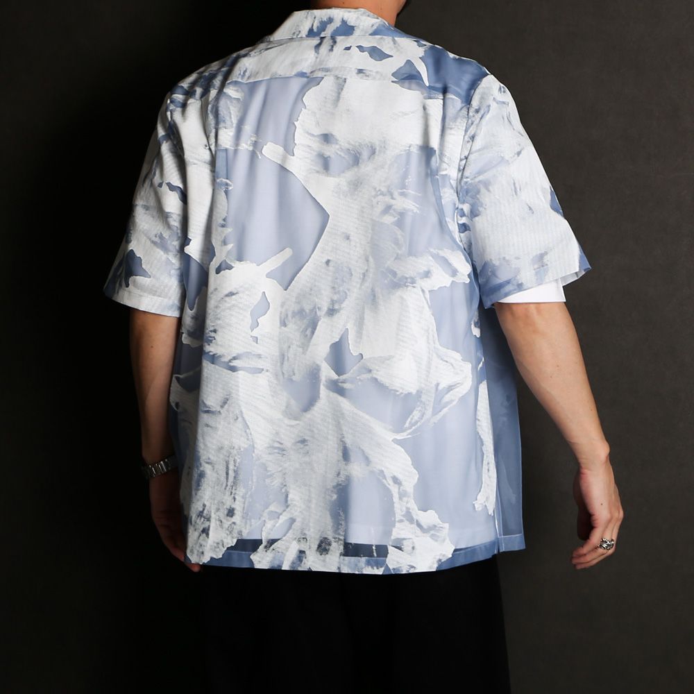 "TRANSPARENT FLOWER" OPEN COLLAR SHIRTS / オープンカラーシャツ / TA23SS-SH036