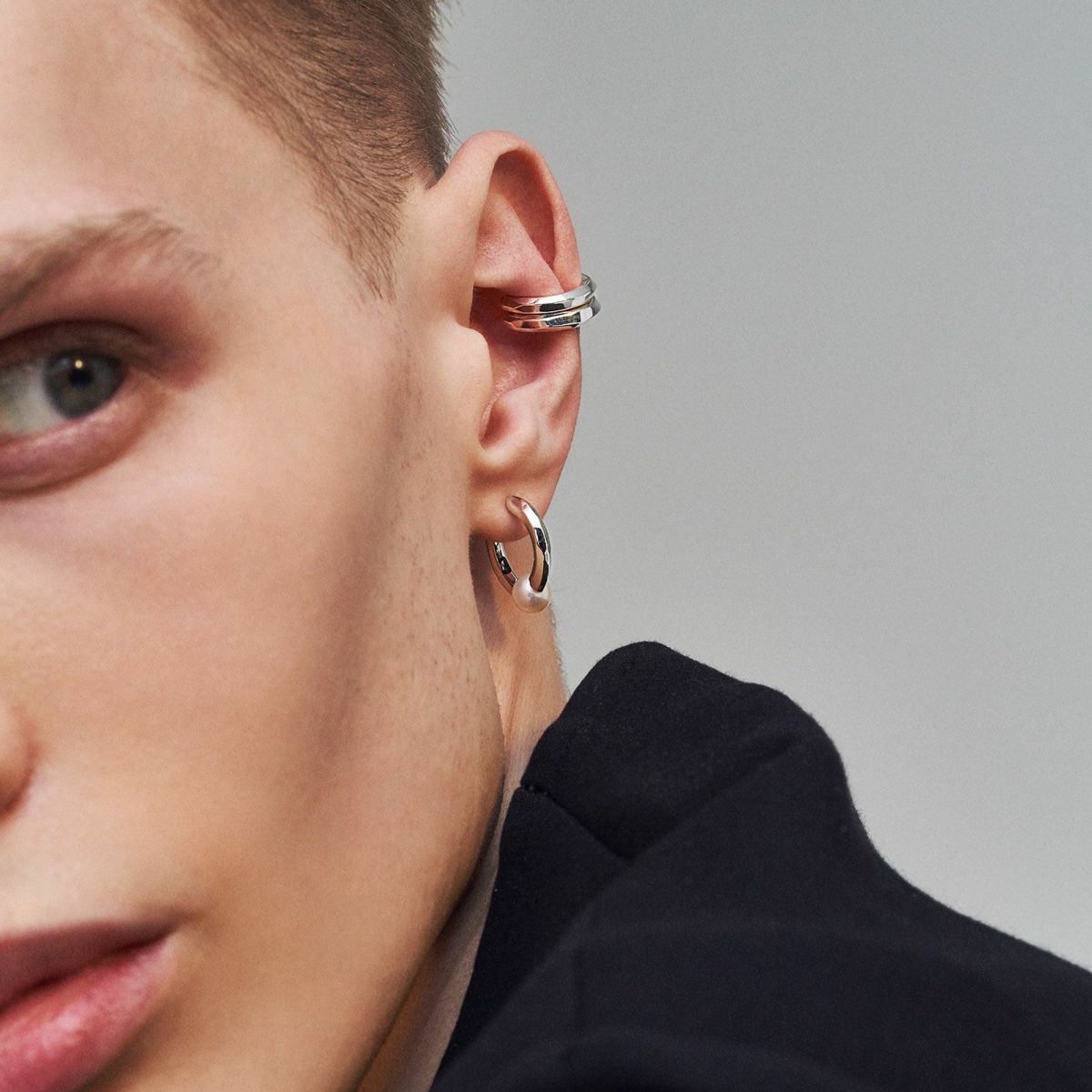 Crockery Hoop Earcuff - S / クロッケリー フープ イヤーカフ - スモール / GP22038