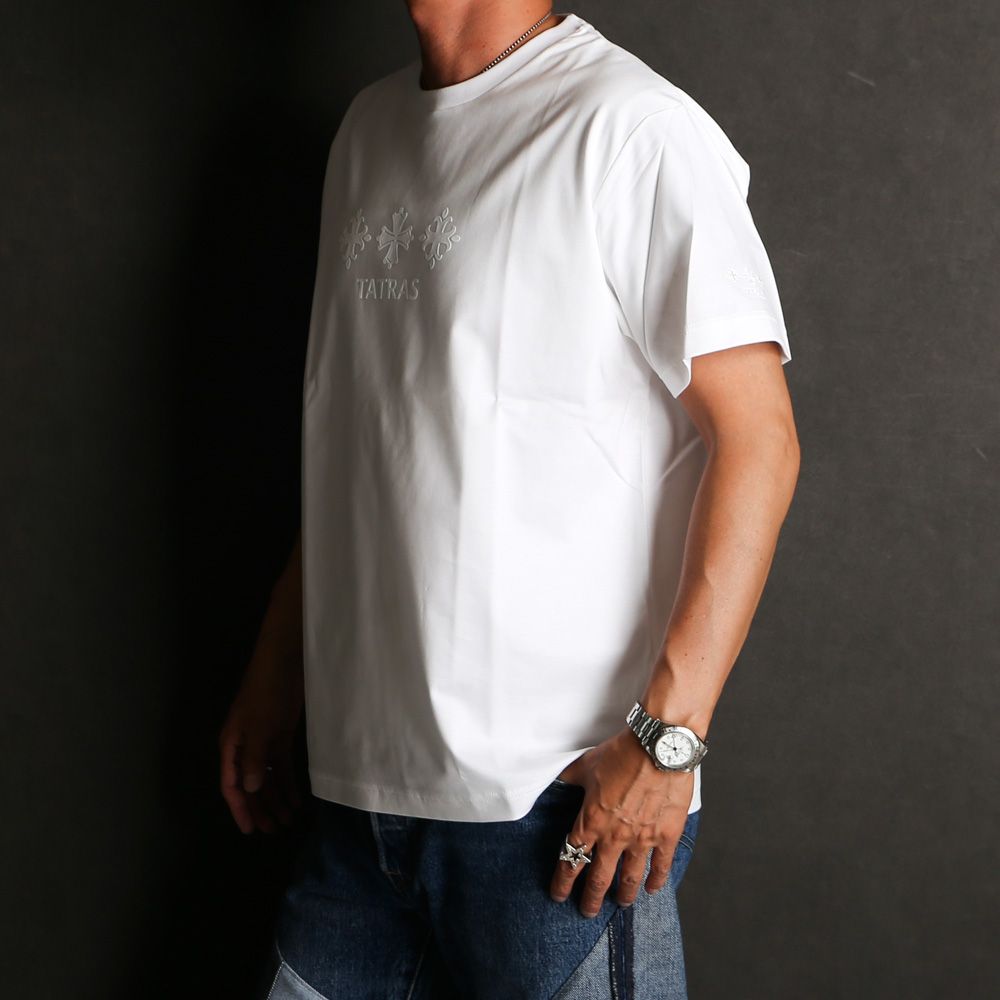 Tシャツ・カットソー TATRAS White Cotton T-Shirt TATRAS - タトラス Tシャツ/カットソー 通販 | chemical conbination