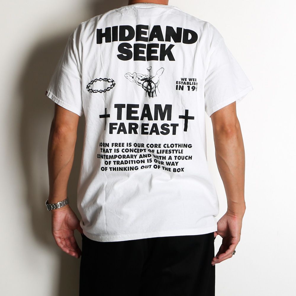 HideandSeek ネルシャツM HIDEANDSEEK(ハイドアンドシーク) Tシャツ Collage Pocket S/S