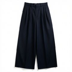【ラスト1点-サイズ2】 "Jomon Relief" Wide Trousers - Black / ワイドトラウザー / TA26AW-PT063