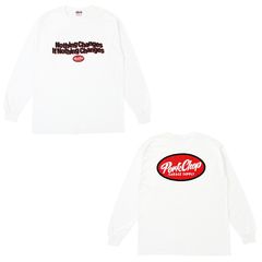 【ラスト1点-サイズXL】 NC OVAL SCRIPT L/S TEE - WHITE / ロングスリーブTシャツ