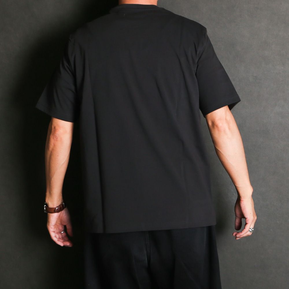 CREW NECK TEE - BLACK / 30/1オーガニックコットン空紡天竺 - クルーネックTee / M26B14CS02B