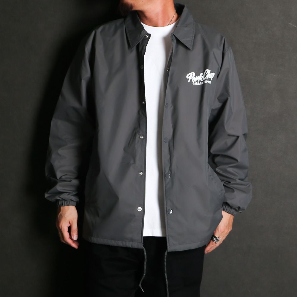 SCRIPT PORK COACH JKT - CEMENT / コーチジャケット