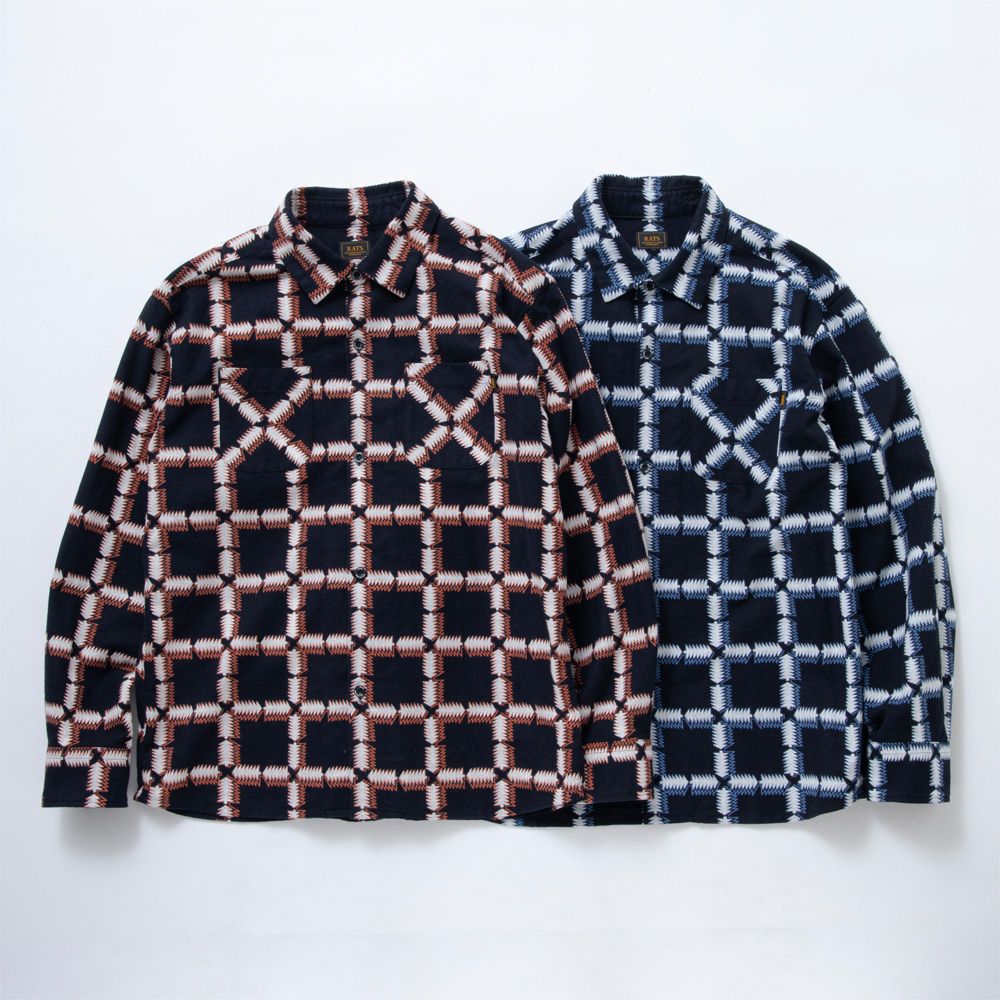 RATS - NATIVE PRINT FLANNEL SHIRT / ネイティブ フランネルシャツ