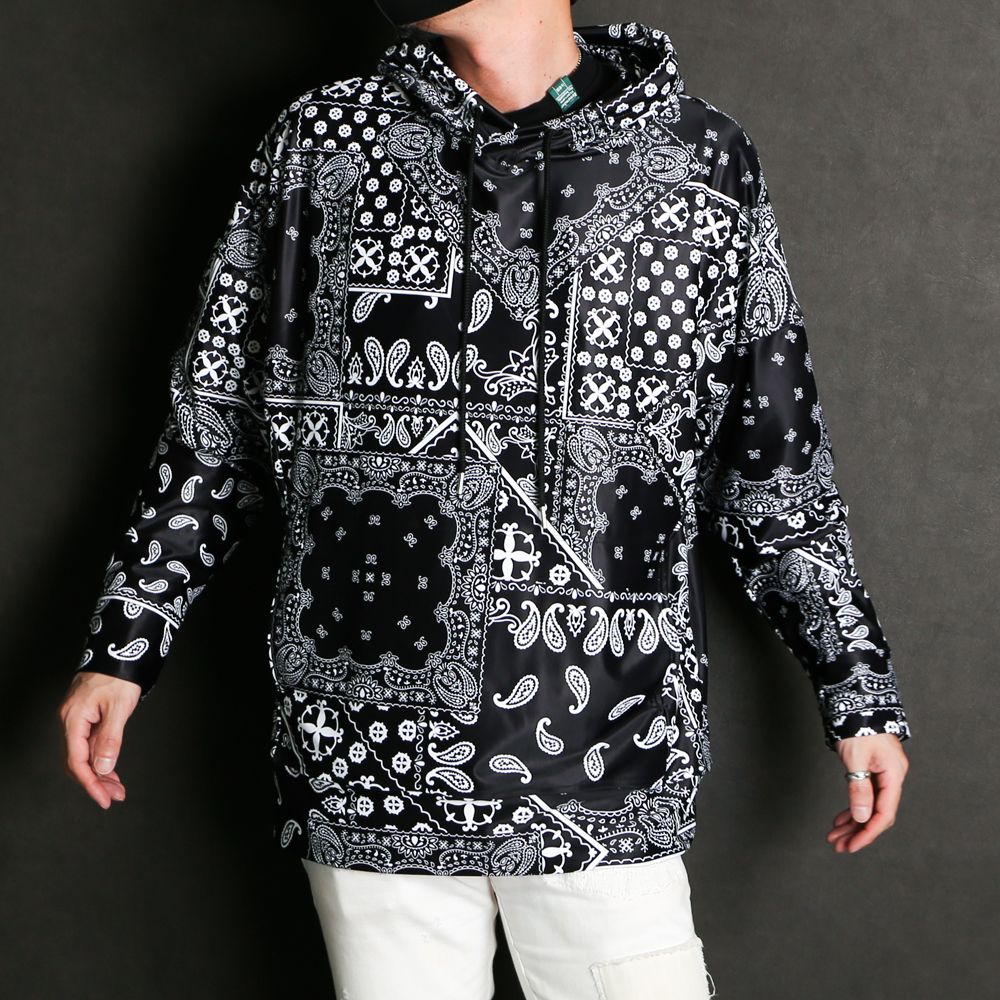 RESOUND CLOTHING - BANDANA RUSH loose hoodie / バンダナ柄ラッシュ