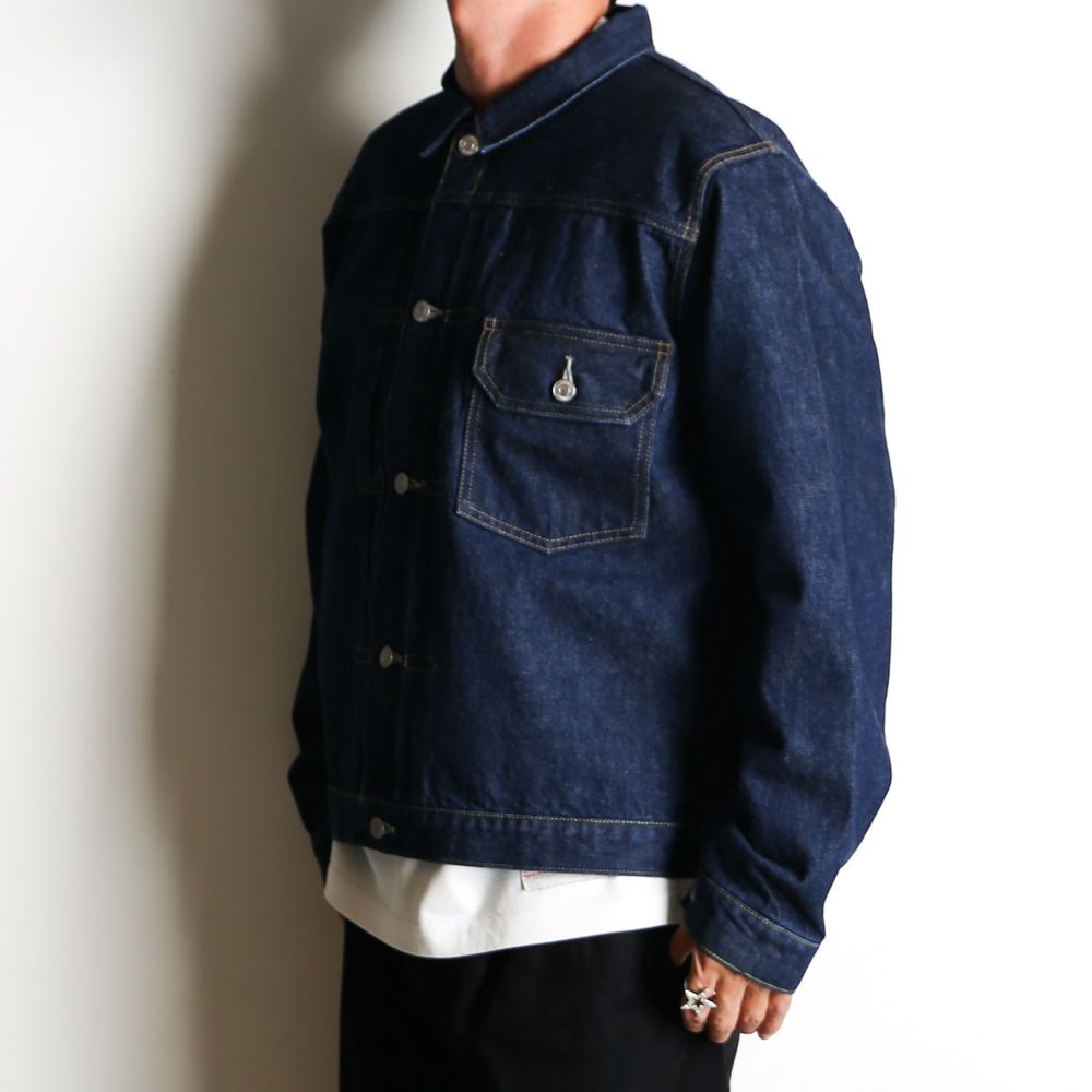 MASSES × Maison MIHARA YASUHIRO / DENIM JACKET ONE WASH MMY - INDIGO / セルヴィッヂデニム 1st型ジャケット / C15BL035