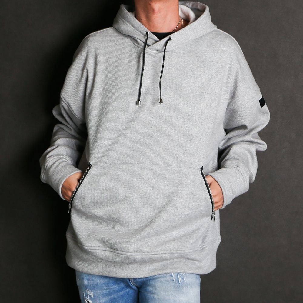 RESOUND CLOTHING - shaggy fleece rib thermal Hoodie / ヒート