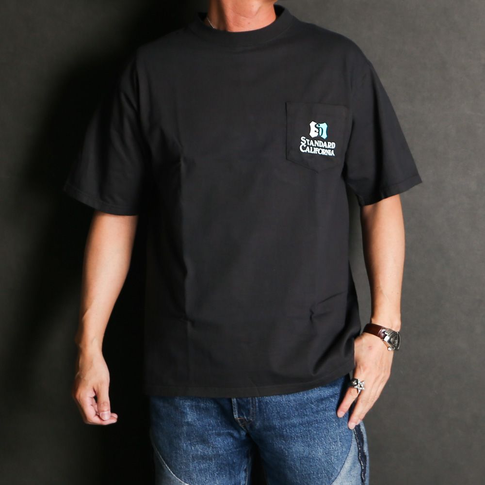 SD Heavyweight Shield Logo Pocket T - Black / Tシャツ / TSOAF100