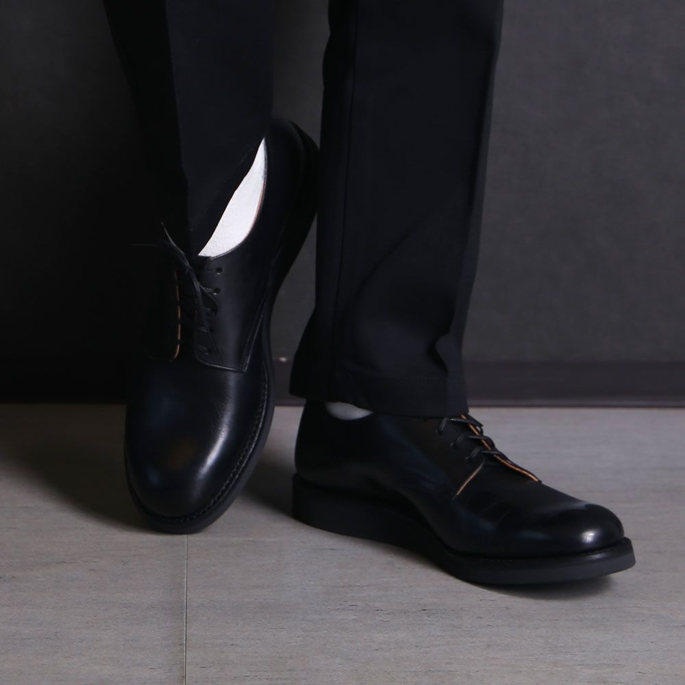 Leather Officer Shoes - BLK / MGK-009