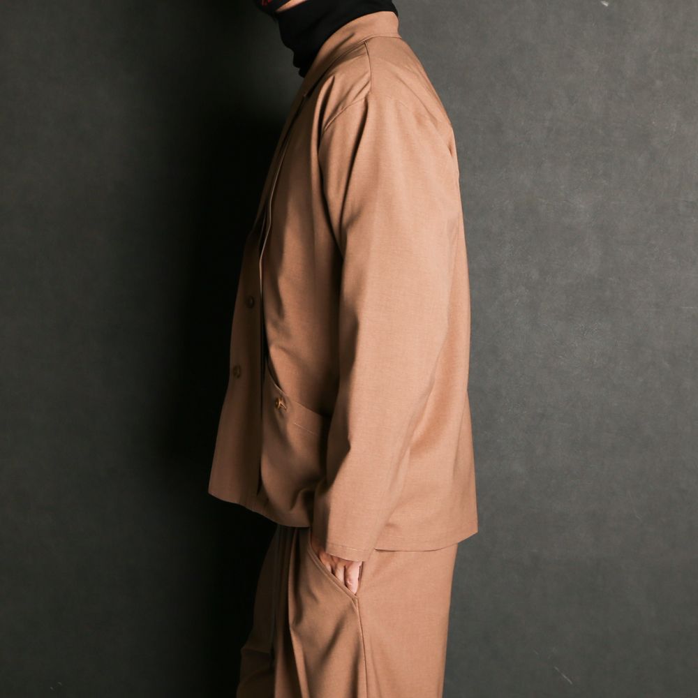 WORSTED WOOL-LIKE TWILL JK / シャツジャケット / 378205