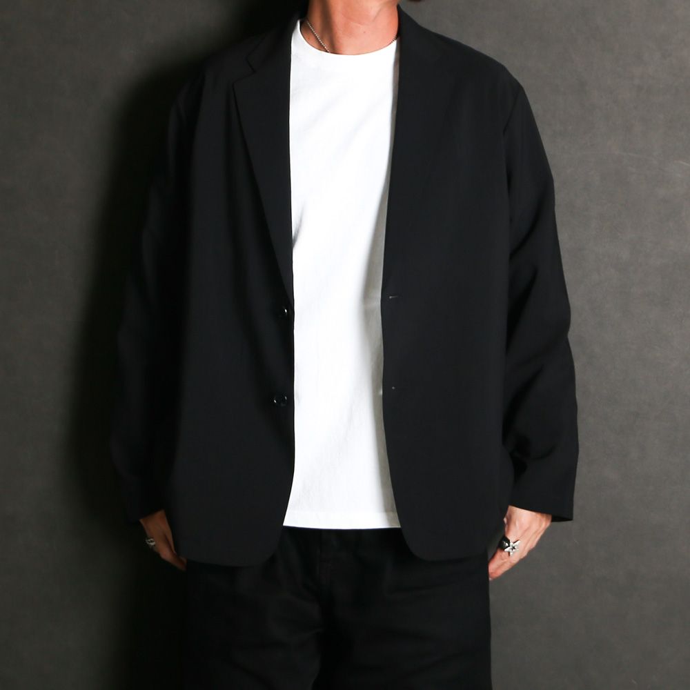 【ラスト1点-サイズ1】 STRETCH TECH JACKET - BLACK / テーラードジャケット / VTM-26-O-001
