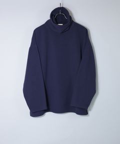FLEECE HI NECK SIDE VENTS CS / マイクロフリース サイドベンツ カットソー / 180204