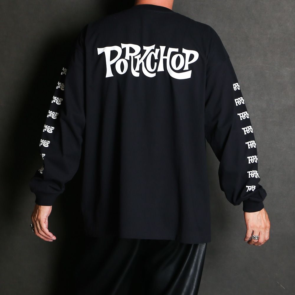 SC LOGO L/S TEE - BLACK / ロングスリーブTシャツ