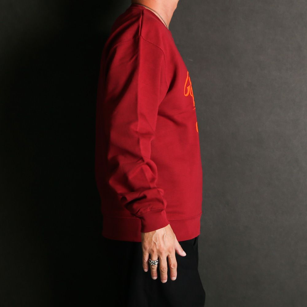 SCRIPT COLLEGE SWEAT - MAROON / スウェット
