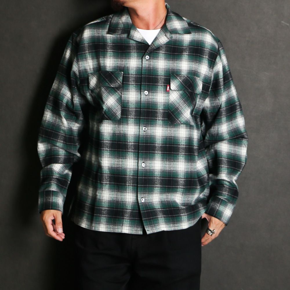 Check L/S Shirt (26aw) - Green / チェックシャツ / HS-080326