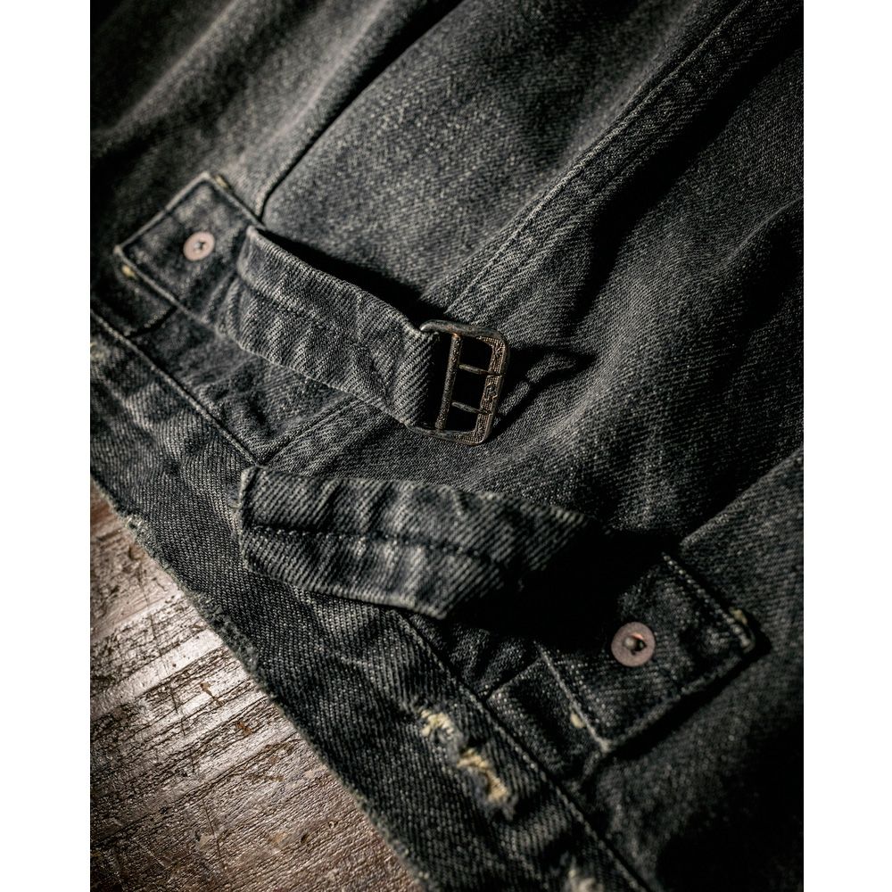 MVC type-I tracker jacket (used washed) - Black / デニムジャケット / MVC-JK04